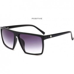 Oversized Square Sunglasses Men Mirror Photo Chromic Oversized Sunglasses Male Sun Glasses - C3 - CT194OI4LKQ $32.21