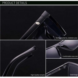 Oversized Square Sunglasses Men Mirror Photo Chromic Oversized Sunglasses Male Sun Glasses - C3 - CT194OI4LKQ $19.92