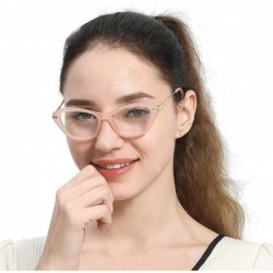 Cat Eye Womens Quality Fashion Alloy Arms Cateye Customized Reading Glasses - Light Pink - CD12MI6F7W1 $11.19