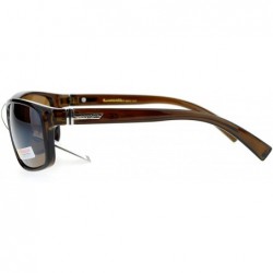 Sport Sunglasses Mens Fashion Oval Rectangular Sporty Shades UV 400 - Brown - CU186L7DRUO $9.48