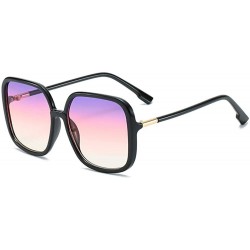 Rimless Fashion Square Sunglasses Big Frame Ladies Sunglasses Joker Sunglasses - CJ18X0CUARD $50.20