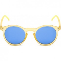 Round Sunglass Warehouse Lincoln- Plastic Round Men's & Women's Full Frame Sunglasses - CM12OC2YT42 $12.65