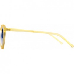 Round Sunglass Warehouse Lincoln- Plastic Round Men's & Women's Full Frame Sunglasses - CM12OC2YT42 $12.65
