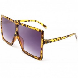 Oversized Women Square Oversized Sunglasses One Piece Fashion Female Big Large Frame UV400 B2539 - C6198UWDXDO $20.90