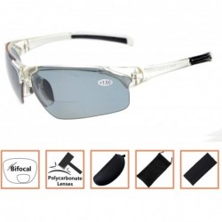 Sport Unisex Sports Polarized Bifocal Sunglasses Lightweight TR90 Frame UV Protection - Clear - C318D2DCNOC $26.03