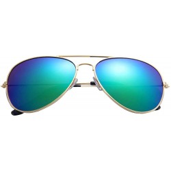 Goggle Sunglasses for Men Women Vintage Aviator Sunglasses Retro Glasses Eyewear Goggles - B - CW18QHC6ZCT $17.12
