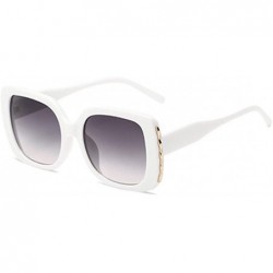 Sport Sunglasses Female Sunglasses Retro Glasses Men and women Sunglasses - White - CB18LLC4MSU $17.18