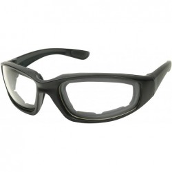 Oval Hardcore Eyewear Driving Sunglasses - Black W/ Clear Lens - CJ18927TZMZ $21.57