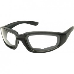 Oval Hardcore Eyewear Driving Sunglasses - Black W/ Clear Lens - CJ18927TZMZ $12.53