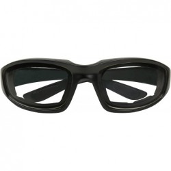 Oval Hardcore Eyewear Driving Sunglasses - Black W/ Clear Lens - CJ18927TZMZ $12.53