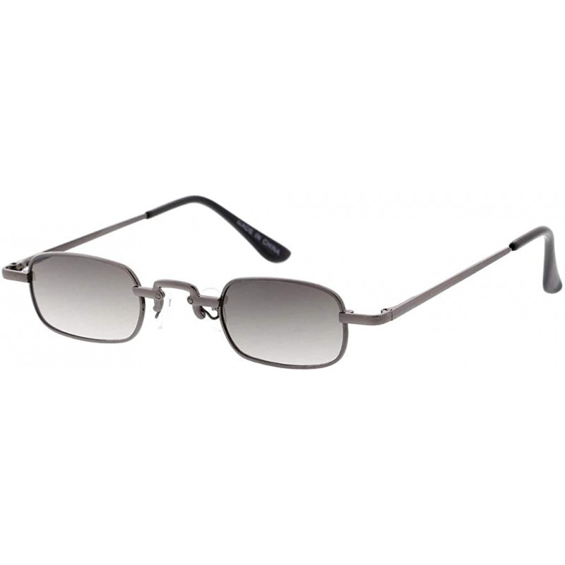 Rectangular Fashion Wired Frame Retro Skinny Rectangular Lens Sunglasses L23 - Purple - CQ19202ALUL $13.33