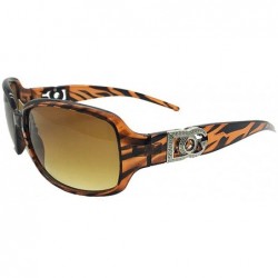 Rectangular Love DG Fahion Eyewear Womens maze pattern Designer Eyewear Shades Sunglasses - Light Brown Zebra - CJ18CUNT2WG $...
