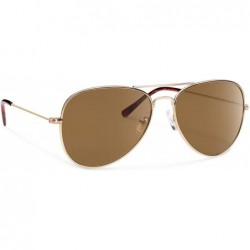 Rimless Kennedy Polarized Sunglasses - Gold / Brown - CG11UUAVRA7 $15.61