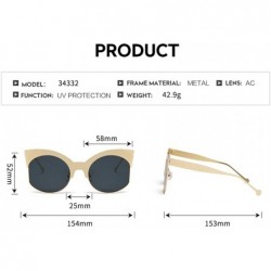 Oversized Oversized Sunglasses for Women Cat Eyes Glasses UV400 Outdoor Sun Protection Mirrored Glasses-- CK18QTDHYYZ $11.57