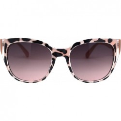 Square Womens Square Sunglasses Designer Fashion Pyramid Studs Decor UV 400 - Pink Tortoise (Pink Smoke) - CO19762AOD5 $15.24