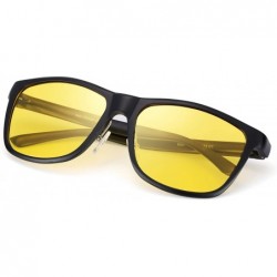 Rectangular Polarized Glasses Protection Driving - 8587am Black Yellow - CX18X9YR82Q $34.42