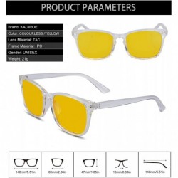 Rectangular HD Night Vision Driving Glasses - Anti Glare - Rainy & Any Weather Safety Sun Glasses For Women& Men Fashion - CB...