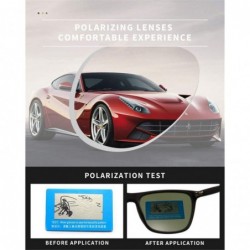 Oversized Sunglasses Polarized Oversized Mirror Driving Sun Glasses Men Women Driver Goggles Polarized c4 - CP194OX3EOK $20.89