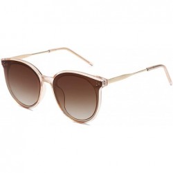 Square Fashion Round Sunglasses for Women with Rivet Plastic Frame DOLPHIN SJ2068 - CW18OR594GG $27.61