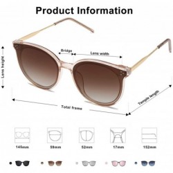 Square Fashion Round Sunglasses for Women with Rivet Plastic Frame DOLPHIN SJ2068 - CW18OR594GG $12.02