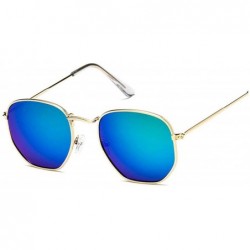 Square Polygonal Sunglasses Women Glasses Luxury Retro Metal Sun Vintage Mirror Oculos De Sol Feminino UV400 - CW197A2XURG $2...