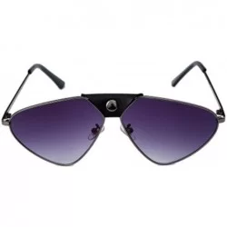 Sport Fashion Metal Polarized Sunglasses Sunglasses Men and Women Silicone Nose Pads Comfortable Glasses - 4 - C4190QUDNQX $6...