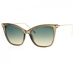 Butterfly Fashion Sunglasses Womens Square Butterfly Frame Ombre Color Lens - Slate (Blue Brown) - CF183Z6060I $12.89