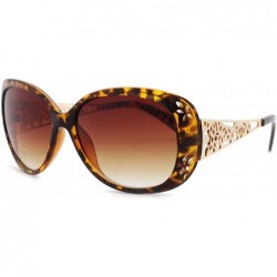 Oversized Designer Women oversized Fashion Sunglasses P4007 - Tort-gradientbrown Lens - CX12K2ZMSJ5 $9.42