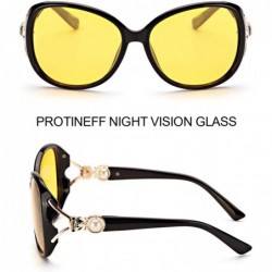 Goggle Night-Driving Glasses Polarized for Women with HD Night-Vision Yellow Lens for Nighttime/Rainy/Foggy - CC18UK49TC9 $15.97
