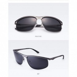 Square Sports Polarized Sunglasses UV Protection Sunglasses for Men 16618 - Grey - C718WDS02MM $13.33