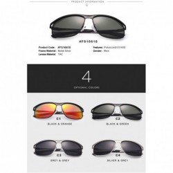 Square Sports Polarized Sunglasses UV Protection Sunglasses for Men 16618 - Grey - C718WDS02MM $13.33