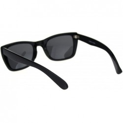 Rectangular Polarized Womens Rectangular Mod Plastic Light Weight Sunglasses - All Black - C418RKHCKYY $11.42