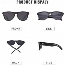 Square Polarized Sunglasses for Women Men UV400 Vintage Individuality Sun Glasses - C7 - CL199CKEKAM $10.02
