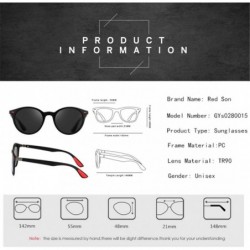 Oval Ultralight Polarized Sunglasses Men Women Oval Frame Legs Round Sun Glasses Driving Goggles Black C2 Black-Black - CX194...