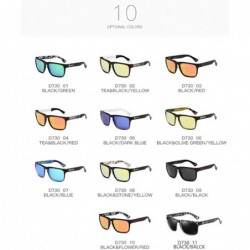Square Square Shape Casual Polarized Sunglasses Driver Shades Vintage Style Sun Glasses - 8 - C818XU0KTSA $10.88