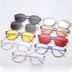 Rimless Polarized Fashion Man Women Irregular Shape Sunglasses Glasses Vintage Retro Style - Multicolor-f - CC18T9629SM $10.79