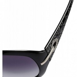 Sport Polarized HD Sunglasses for Women Polarized Metal Mirror UV 400 Lens Protection - Black - CQ198O9DIAG $18.03