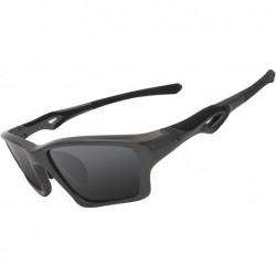 Sport Mens Sports Polarized Driving Sunglasses Shades for Men Women TR90 Superlight Unbreakable Frame 18022greygrey - C018XH3...