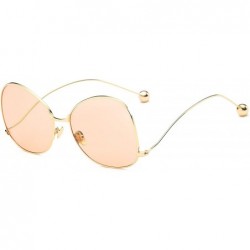 Oversized Women's Vintage Oversized Cat Eye Sunglasses Fashion Unisex Eye Glasses - CJ182MN0YGT $23.28