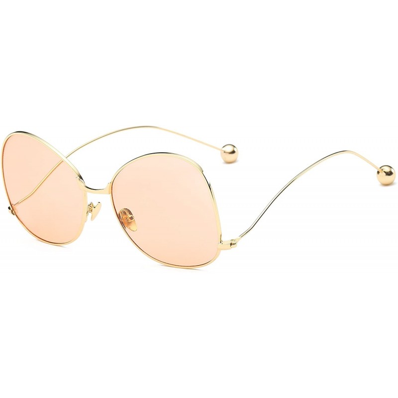 Oversized Women's Vintage Oversized Cat Eye Sunglasses Fashion Unisex Eye Glasses - CJ182MN0YGT $10.24