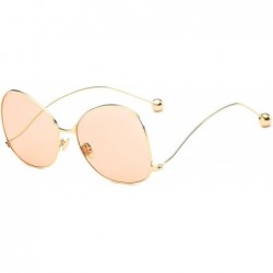 Oversized Women's Vintage Oversized Cat Eye Sunglasses Fashion Unisex Eye Glasses - CJ182MN0YGT $10.24