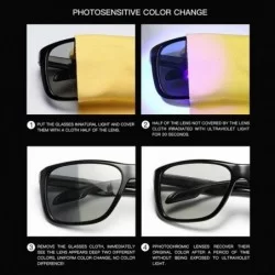 Sport Photochromic Polarized Sunglasses for Men Women Safety Cycling Glasses UV Protection Outdoor Sport Sunglasses - C918YY8...