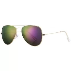 Aviator Classic Polarized Aviator Sunglasses for Men Women- 100% UV Protection - A7 Gold Frame/Purple Mirrored - CY18KS0ZNCZ ...