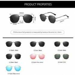 Oversized Classic Polarized Sunglasses Men Shades Women N Retro Sun Glasses StainlSteel Frames PA1279 - C6 Gold G15 - CX197Y7...