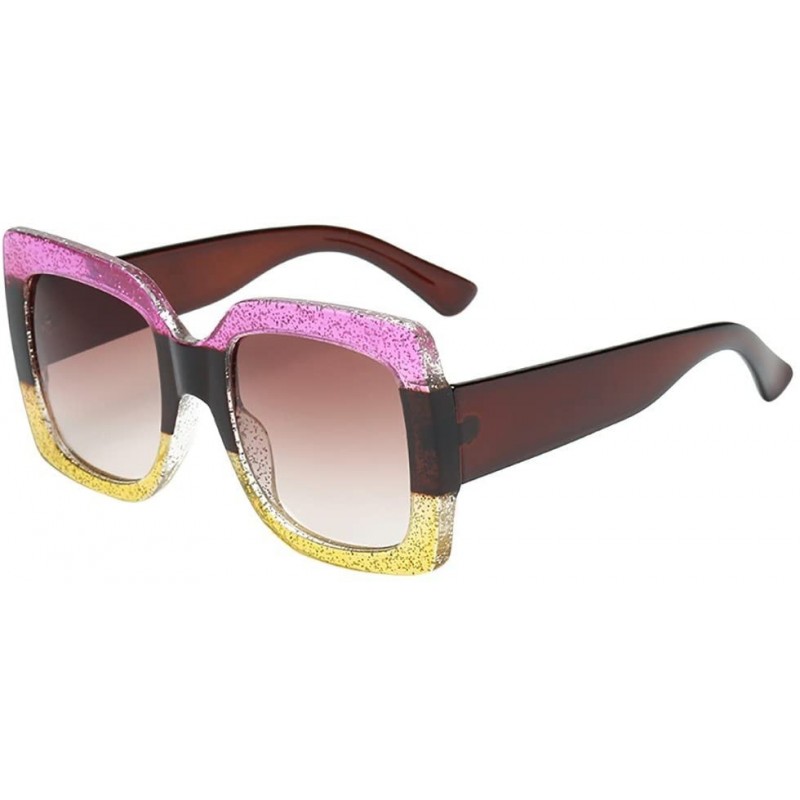 Aviator Eyewear Vintage Oversize Sunglasses Retro Eyeglasses Driver Glasses UV (A) - A - C218QEHHYKE $9.43