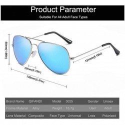 Aviator Classic Aviator Sunglasses for Men Women Metal Frame Mirrored Flat UV400 Lens Protection - C918S7QNLXD $8.84