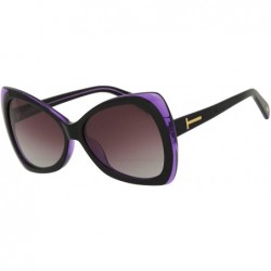 Oversized Oversized Polarized Women Sunglasses 100% UV Protection Classic Butterfly Vintage Eyewear - C04 - CK18HCT7E5S $30.38