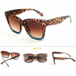 Sport Vintage style Sunglasses for Men or Women PC Resin UV 400 Protection Sunglasses - Leopard Brown - CK18SZUEAE8 $17.15