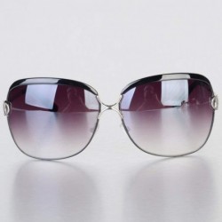 Oversized Sunglasses Women Frame Popular Luxury Brand Designer Shades Sun Glasses - Wine Red - C918W8WM88O $27.47