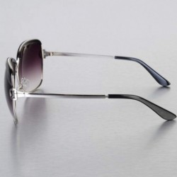 Oversized Sunglasses Women Frame Popular Luxury Brand Designer Shades Sun Glasses - Wine Red - C918W8WM88O $27.47